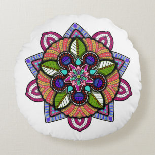 De bloeiende ronde 2023 rond kussen