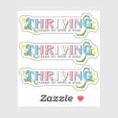 De bloeiende Trans Pride Sticker (Vel)