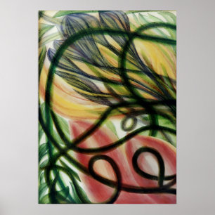 De bloem en de vruchten van Georgiana Houghton Poster