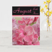 De Bloem van de Geboorte van augustus - de Kaart (Gele Bloem)