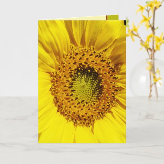 De Bloem van een Zon Kaart (Gele Bloem)