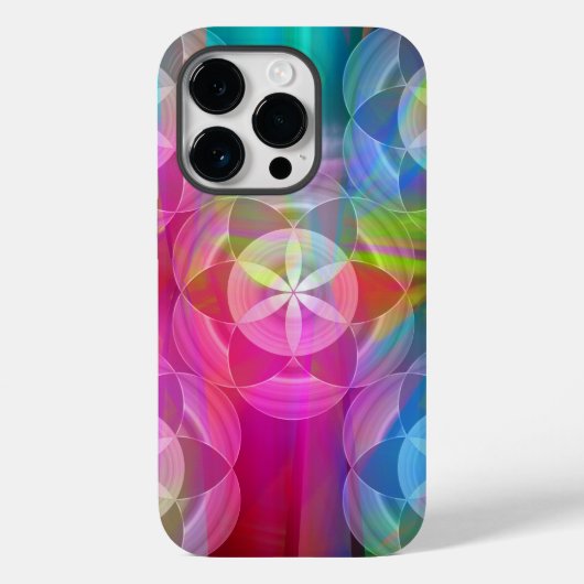 De bloem van het leven, geometrische patronen Case-Mate iPhone case (Achterkant)