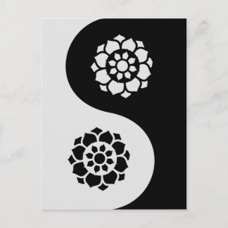 De Bloem Yin Yang van Lotus Briefkaart