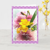 De bloemboeket van het moederdag kaart (Gele Bloem)