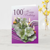 De bloemen 100ste Kaart van de Gelukwensen van de (Gele Bloem)