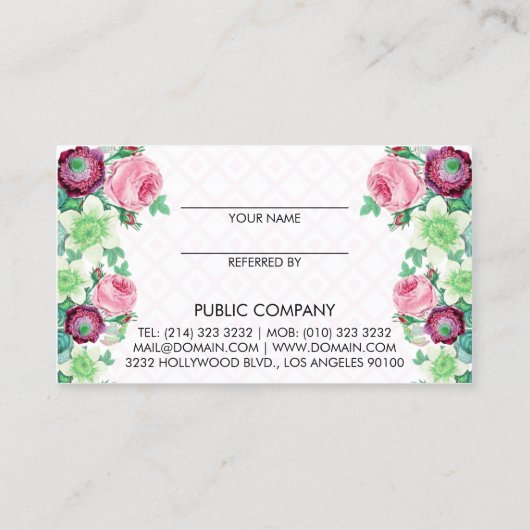 De bloemen Bloem verwijst een Verwijzing van de (Achterkant)