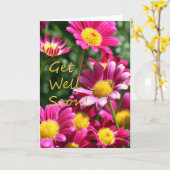 De bloemen en worden goed spoedig kaart (Gele Bloem)