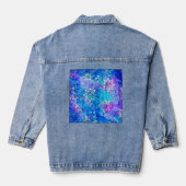 De bloemen groeien in Sapphire Pond Denim Jacket (Achterkant)
