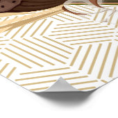 De bloemen in de Tekst van het Lijst Zak Relax Mod Poster (Hoek)