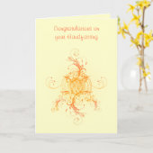 De bloemen Kaart van de Gelukwensen van (Gele Bloem)