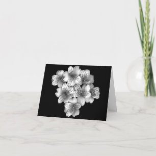 De bloemen Kaart van de Nota van Zilveren