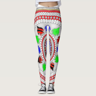 De bloemen leggings