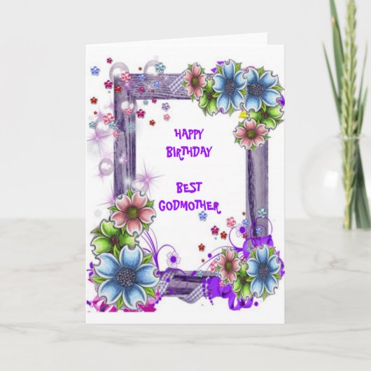 De bloemen Ontworpen Kaart van de Meter (Voorkant)