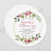 De bloemen Uitnodiging van het Lijst van de Draad (Voorkant / Achterkant)