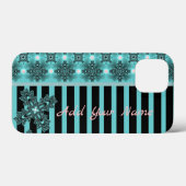 De Bloemen van Artdeco in Retrostijl, voegen Jouw Case-Mate iPhone Case (Achterkant (horizontaal))