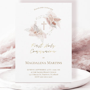 De bloemen van de eerste Heilige Communie Kaart