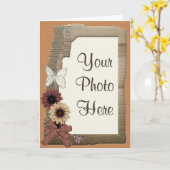 De Bloemen van de herfst Kaart (Gele Bloem)