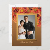 De Bloemen van de herfst sparen het Briefkaart van (Voorkant / Achterkant)