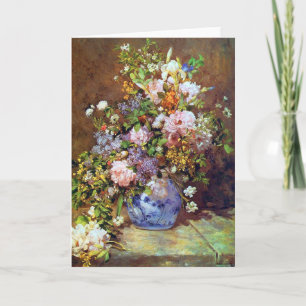 De Bloemen van de lente door Renoir Kaart