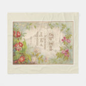 De Bloemen van de Schrift Greenery Antiek Fleece Deken (Voorkant (Horizontaal))