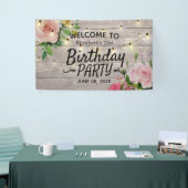 De bloemen van het Hood van de Partij van de geboo Spandoek (Beurs)