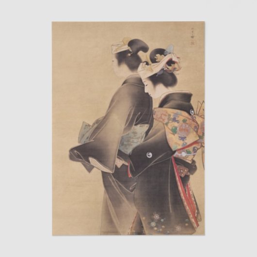 De bloemen van het leven - Uemura Shoen Tissuepapier (Voorkant)