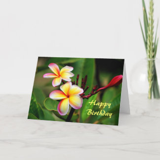 De Bloemen van Maui Plumeria, Verjaardag Kaart