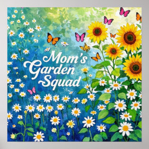 De bloemen van Mother's Garden Squad Poster