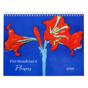 De bloemen van Piet Mondriaan 2026 Kalender