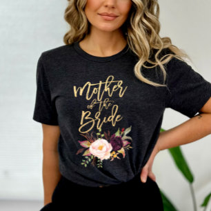 De BloemenMoeder van Bourgondië van de marsala va T-shirt