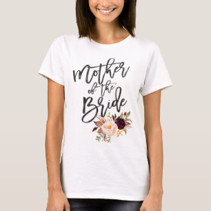 De Bloemenmoeder van Bourgondië van de marsala va T-shirt