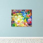De bloementuin | Carl Lohse | Canvas Afdruk (Insitu (Houten vloer))