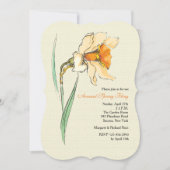 De BloemenUitnodiging van narcissen Kaart (Voorkant)