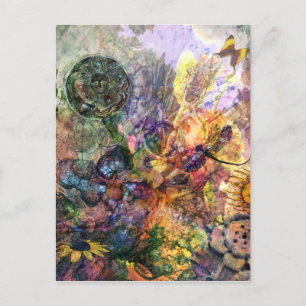 De bloemtuin briefkaart