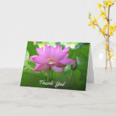 De bloemwenskaart van Lotus Kaart (Gele Bloem)
