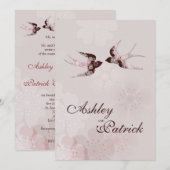 De Bloesem en de Liefde van de kers slikken Kaart (Voorkant / Achterkant)