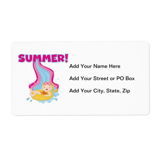 De blonde Zomer van het Meisje Etiket (Voorkant)