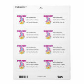 De blonde Zomer van het Meisje Etiket (Full Sheet)