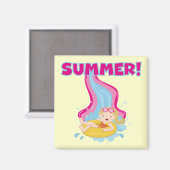 De blonde Zomer van het Meisje Magneet (Voorkant / Achterkant)