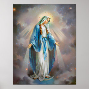 De blote Maagd Mary Poster