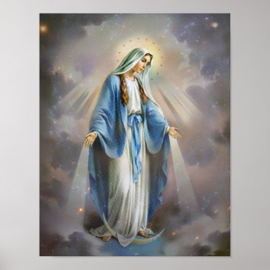 De blote Maagd Mary Poster (Voorkant)