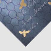 De Blue Bee Serie Design 12 Tissuepapier (Detail)