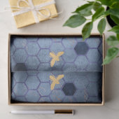 De Blue Bee Serie Design 12 Tissuepapier (Geschenk)