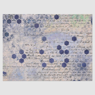 De Blue Bee Series Design 18 Tissuepapier