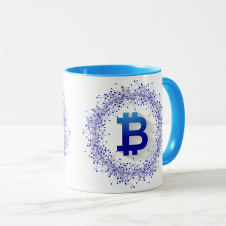 De Blue Bitcoin Mok