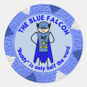 De Blue Falcon custom sticker