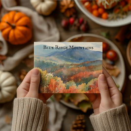 De Blue Ridge Mountains, aanpasbaar Briefkaart