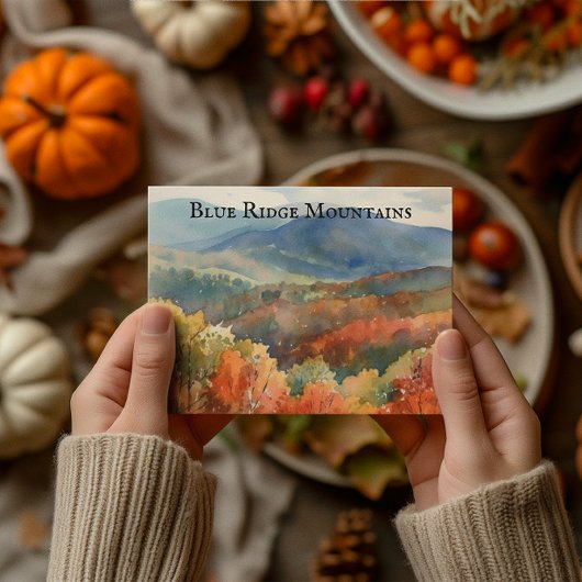 De Blue Ridge Mountains, aanpasbaar Briefkaart