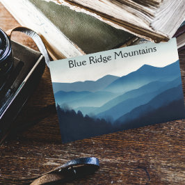 De Blue Ridge Mountains, aanpasbaar Briefkaart