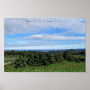 De Blue Ridge Mountains in Virginia Poster
